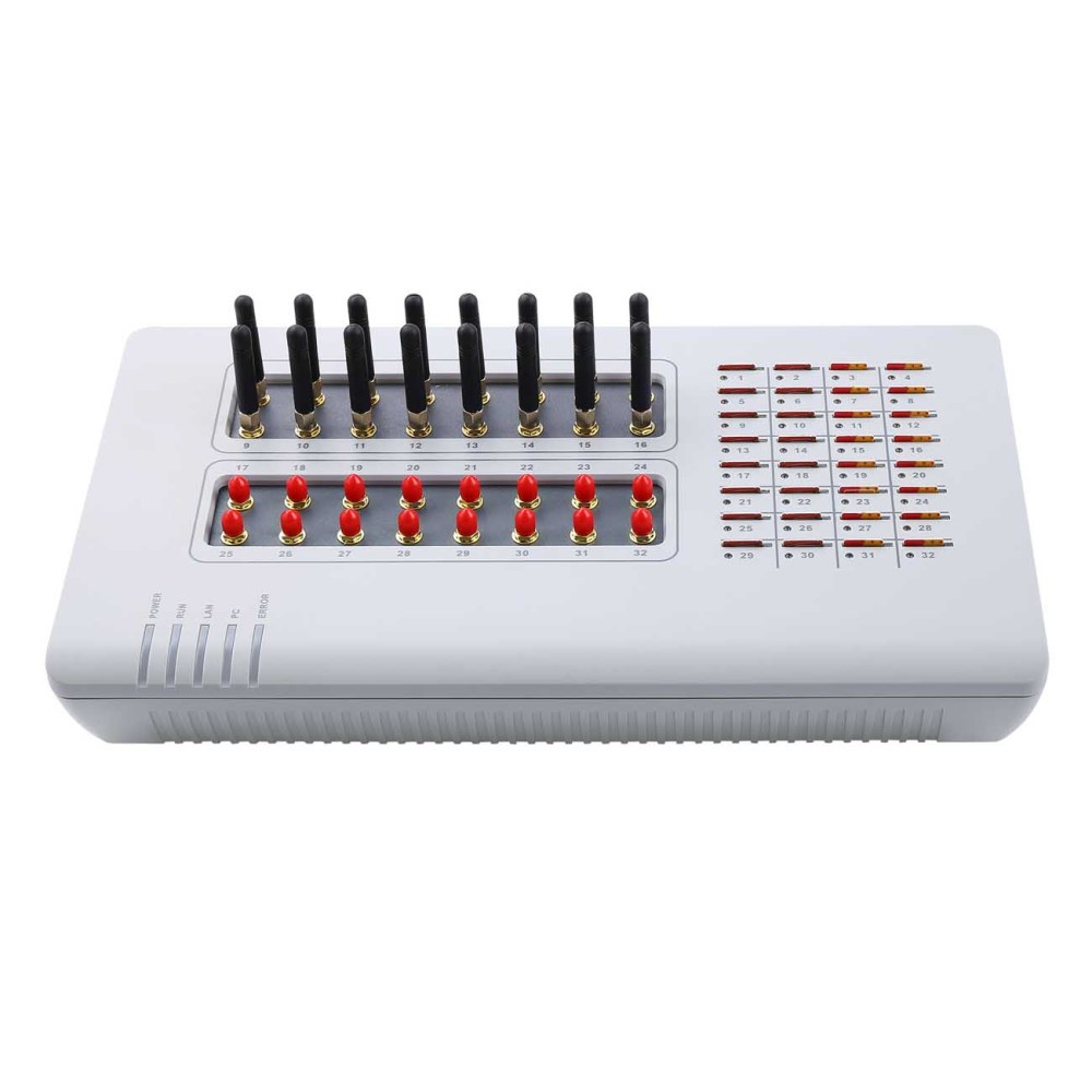 DBL GOIP GSM Gateway 32 Ports SIM Voice & Bulk SMS Device Support IMEI Change SIP & H.323 VPN PPTP For IP PBX / Asterisk