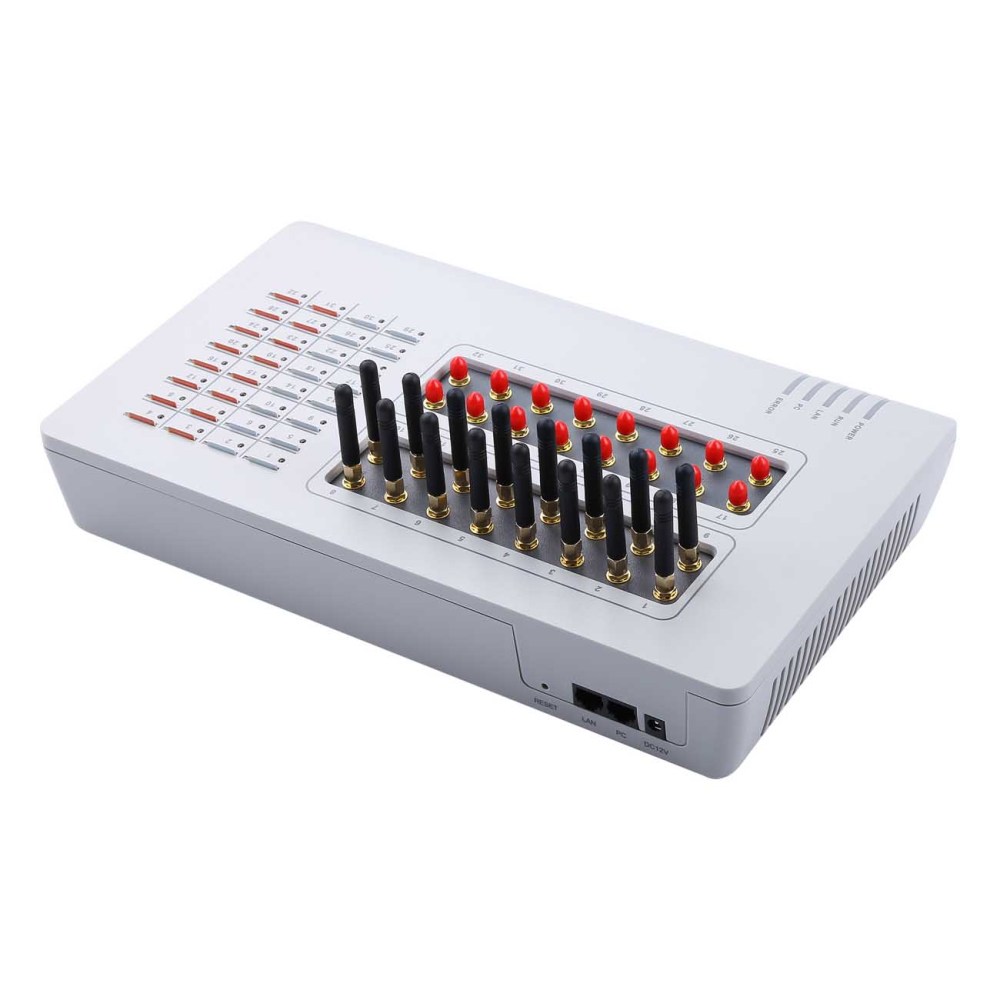 DBL GOIP GSM Gateway 32 Ports SIM Voice & Bulk SMS Device Support IMEI Change SIP & H.323 VPN PPTP For IP PBX / Asterisk