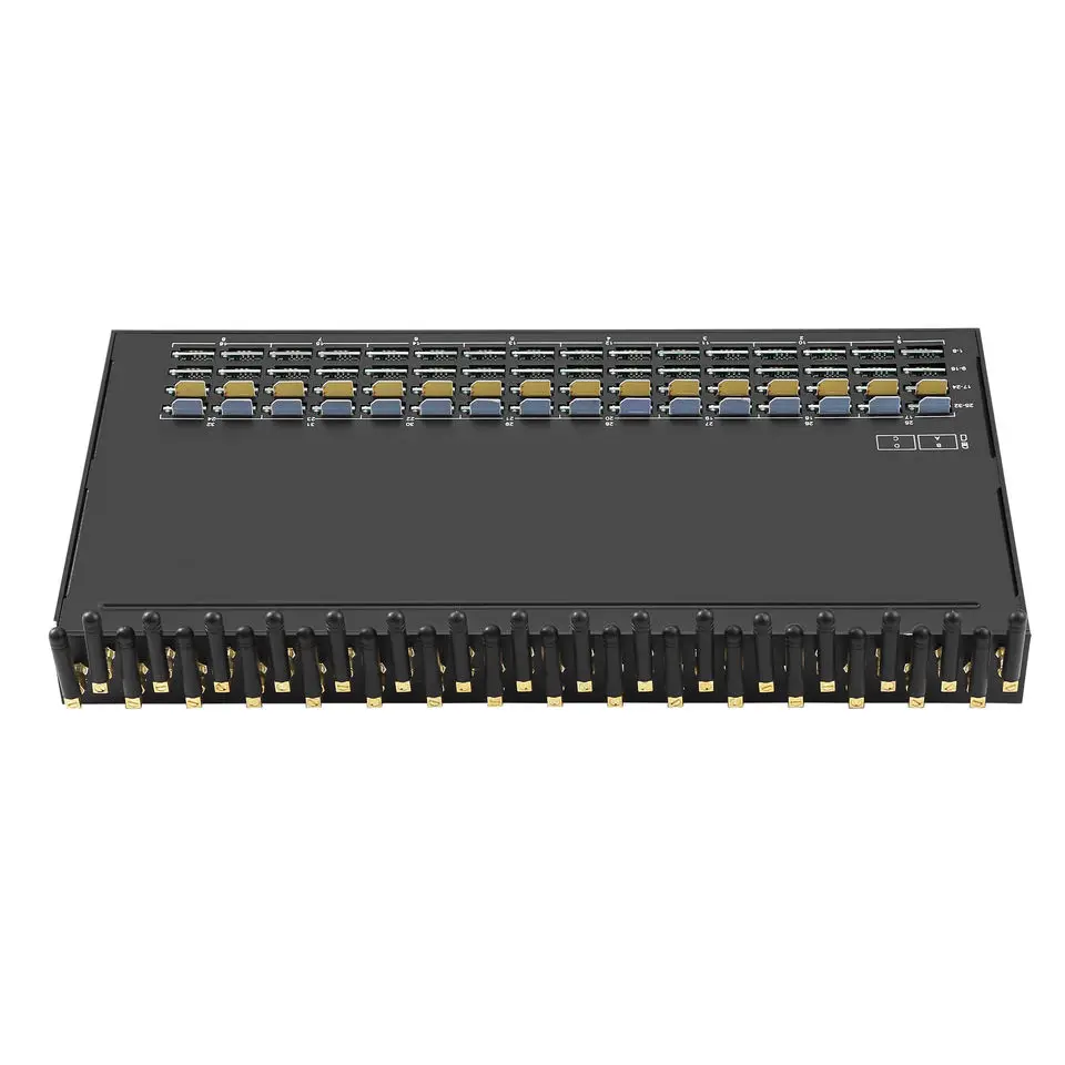 YX GOIP 4G LTE 32 Ports 32 Slots GSM VoIP Voice Gateway for Call and SMS and 256 eSIM
