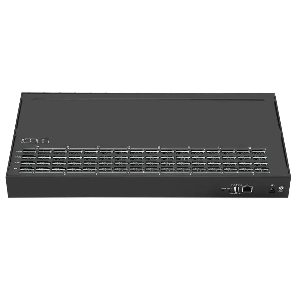 YX GOIP 4G LTE 32 Ports 32 Slots GSM VoIP Voice Gateway for Call and SMS and 256 eSIM