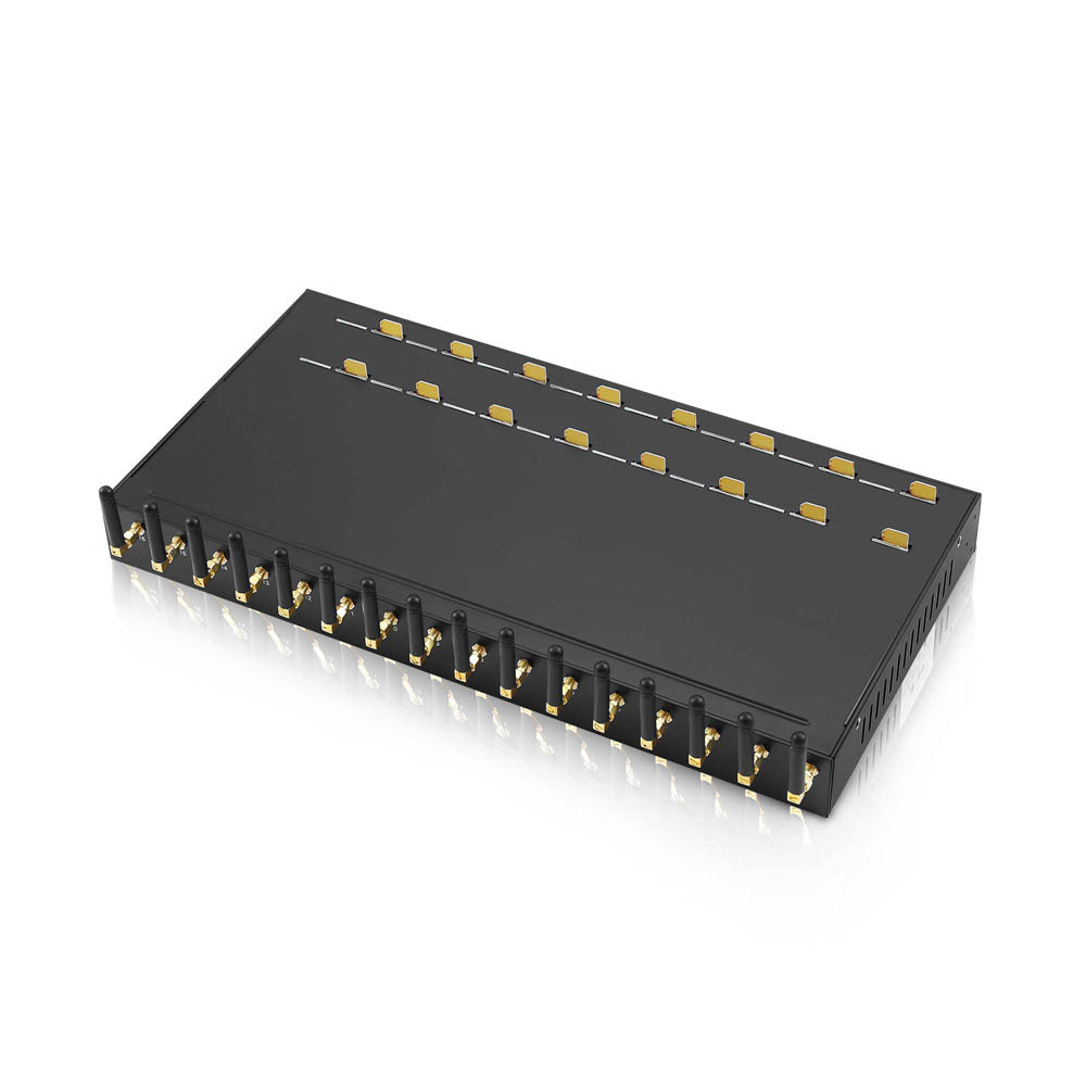 YX 4G LTE 16 Ports 16 SIM GoIP & VoIP Voice Gateway for 128 eSIM and Call and SMS