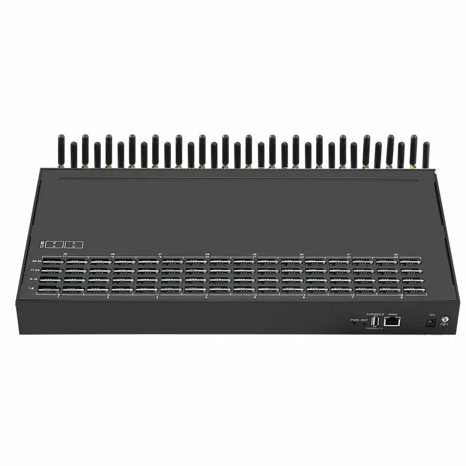 YX 4G LTE 32 Port 32 SIM MoIP Gateway Support SMS MMS USSD 256 eSIM AT Command