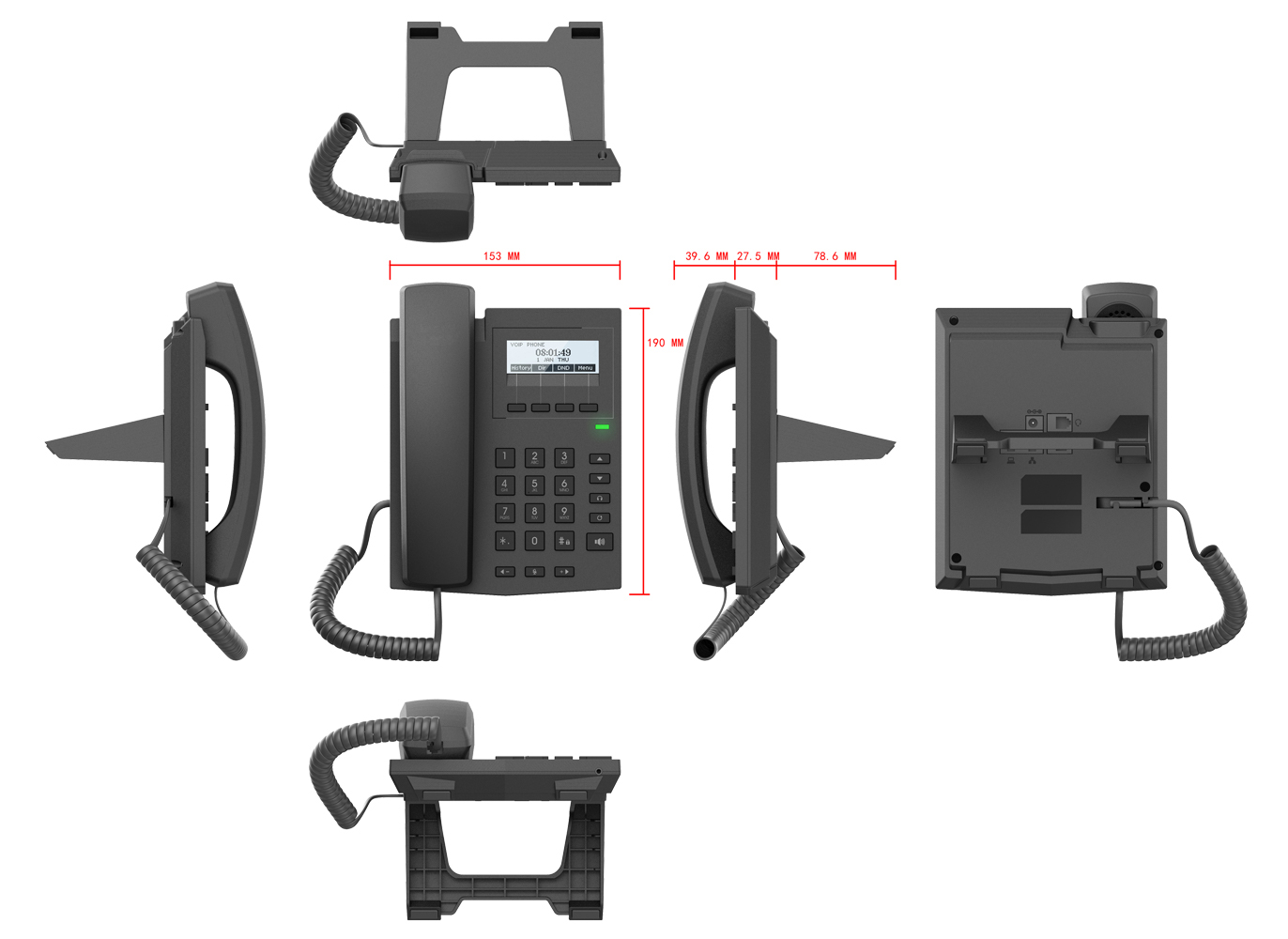 YX IP Phone X1P SIP Business Telephone Details picture display