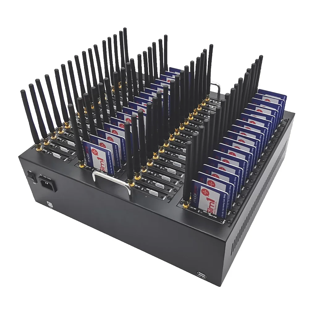 2G GSM 64 ports Bulk Send SMS Modem Free Software SMS Caster