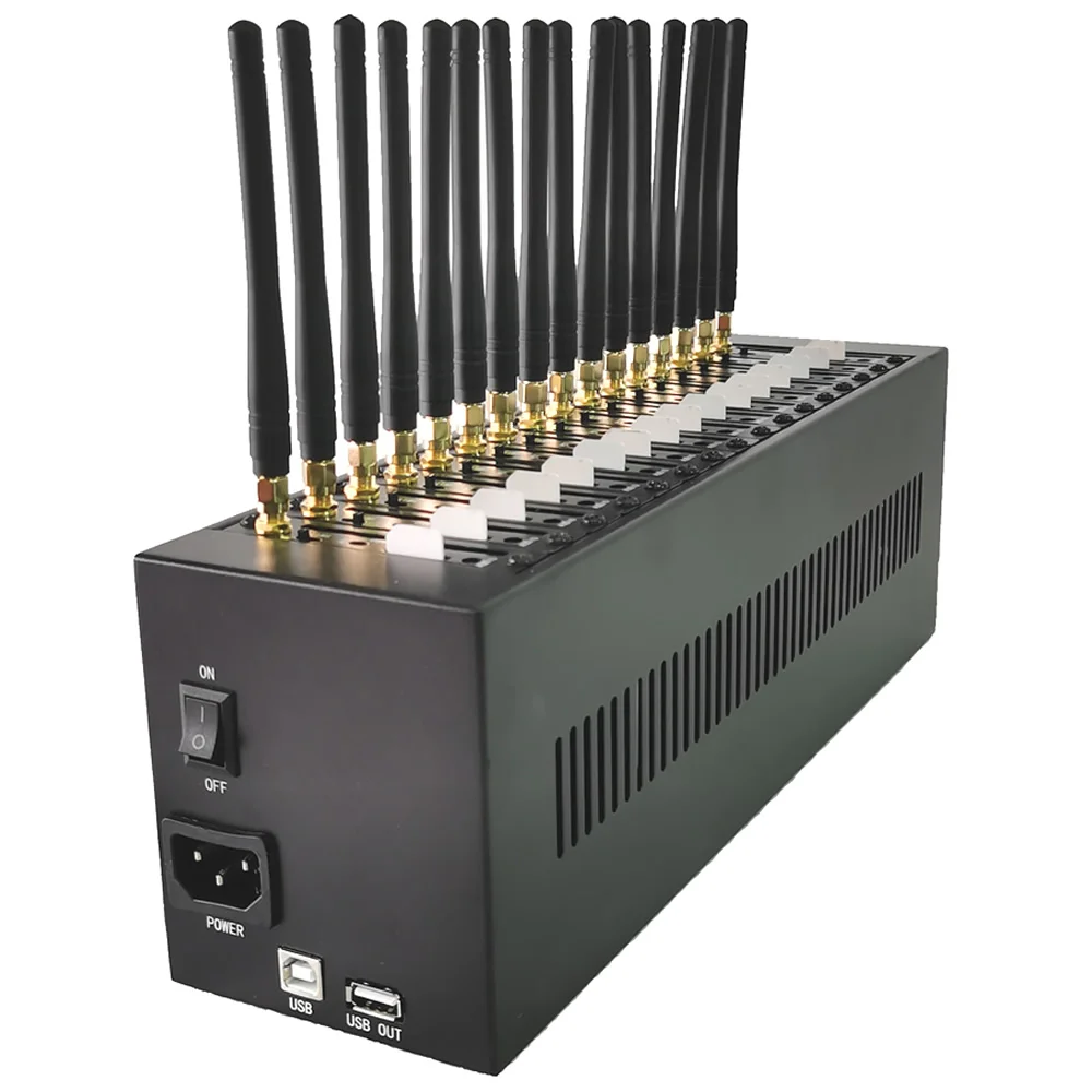 YX 8/16/32/64 ports 2G GSM Modem Pool Bulk Send SMS IMEI Change AT Command