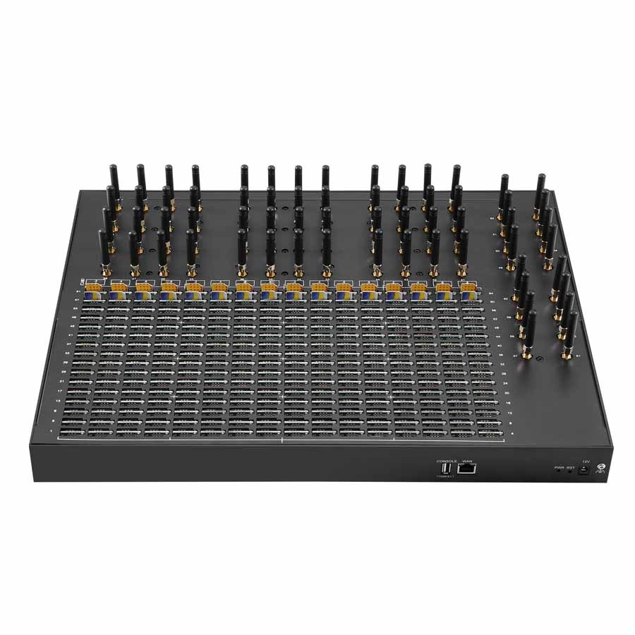 YX 2G/4G MoIP 64 Port SMS Gateway High Capacity SIM Bank SMPP/HTTP API 64/256/512 SIM Slots