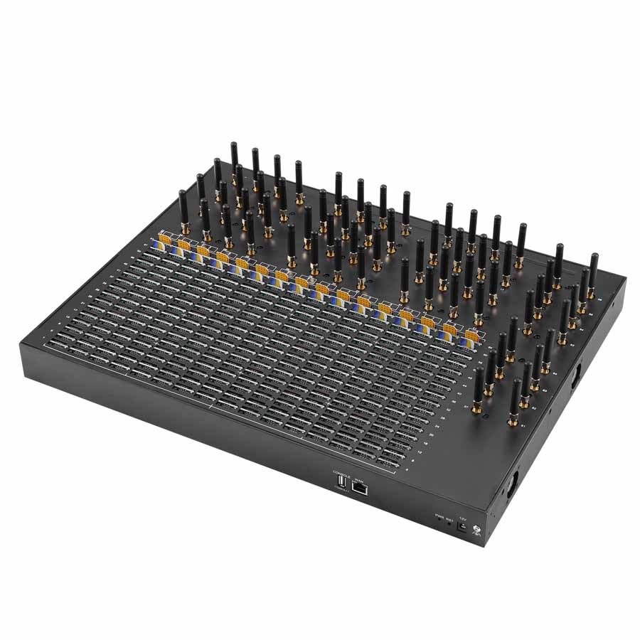 YX 2G/4G MoIP 64 Port SMS Gateway High Capacity SIM Bank SMPP/HTTP API 64/256/512 SIM Slots