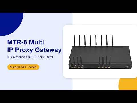YX IPs 8-Port 4G IP Proxy Router | HTTP & SOCKS5 Dual Proxy SMS Gateway