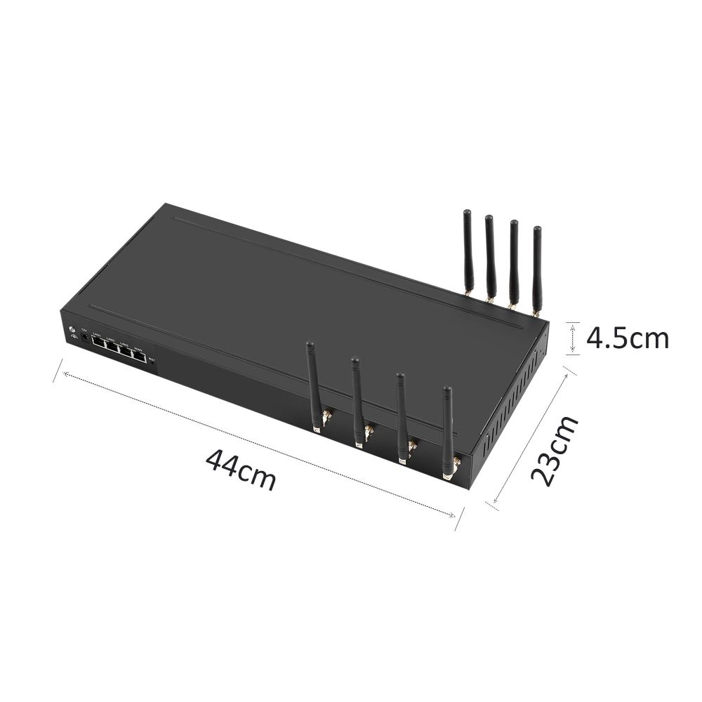 YX IPs 4-Port 4G IP Proxy Router | HTTP & SOCKS5 Dual Proxy SMS Gateway