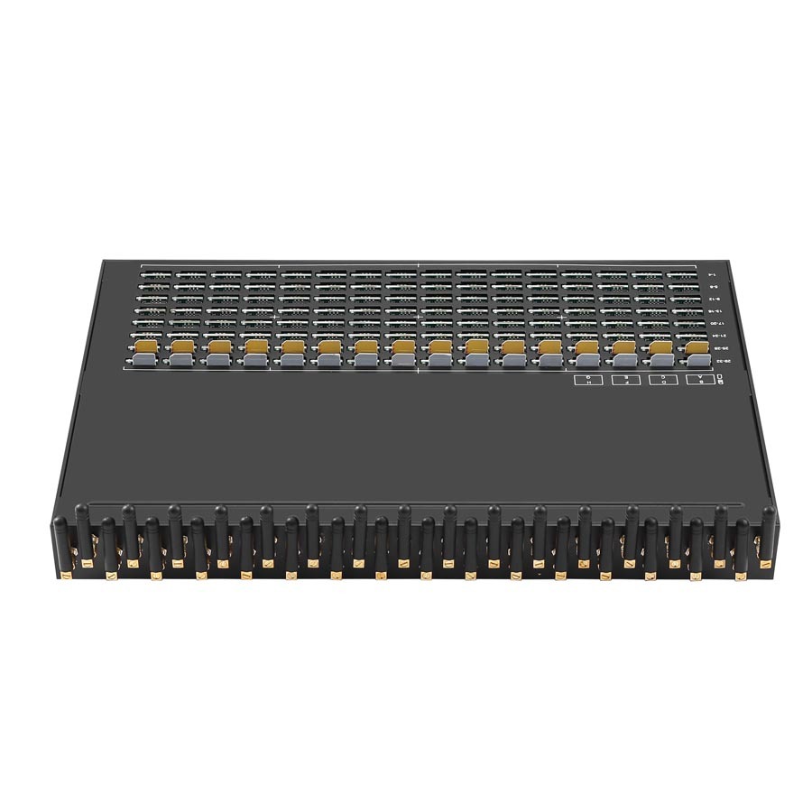 YX 32 Ports 2G/4G LTE VoIP GSM Gateway for 32/128/256/512 Sim Support Bulk SMS and Voice Call GOIP Gateway