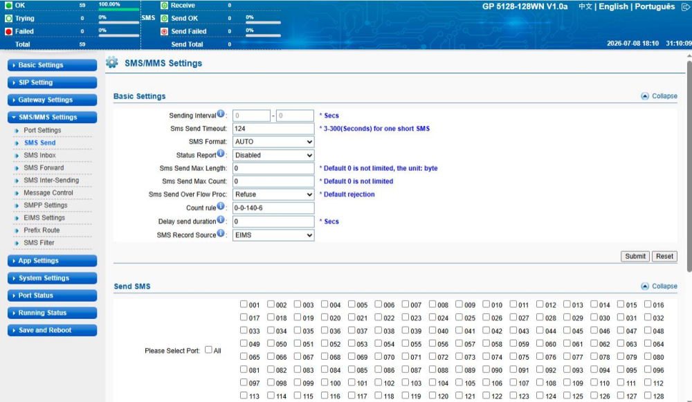 YX Virtual Gateway WIFI Calling Voice & SMS Gateway with SIM Pool Management