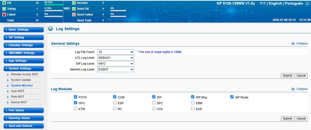YX Virtual Gateway WIFI Calling Voice & SMS Gateway with SIM Pool Management