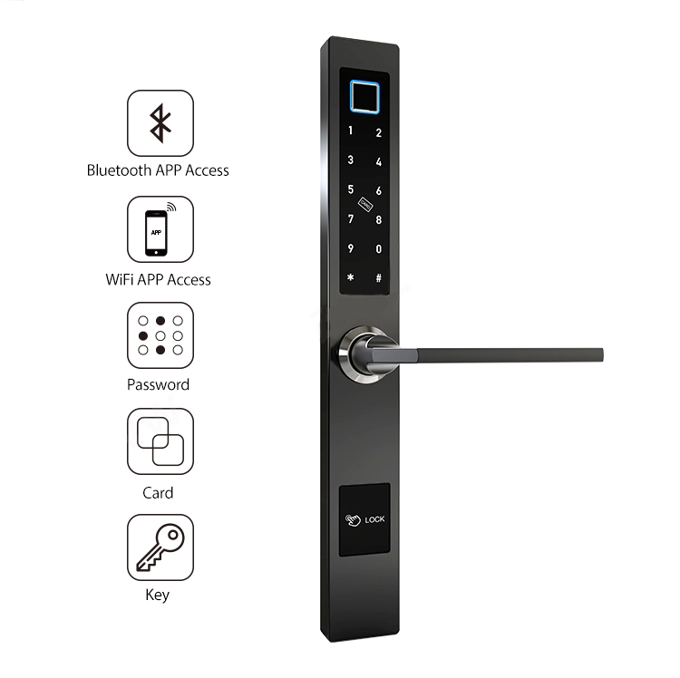 Fingerprint:Password,Card Key Fingerprint door lock 