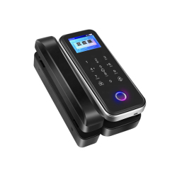 G500S Tuya App Fingerprint Glass Door Lock with Large LCD Display
