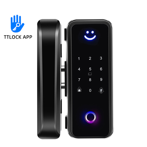 G600 TTlock App Fingerprint Glass Door Lock