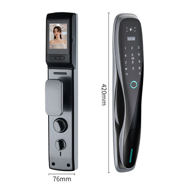 D4 Usmartgo smart phone app digital door lock with camera and doorbell