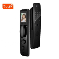 D5 Tuya smart phone app digital door lock with camera and doorbell