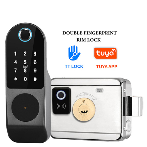 FL-A1DF WIFI TUYA Double Fingerprint Sensor Door Lock