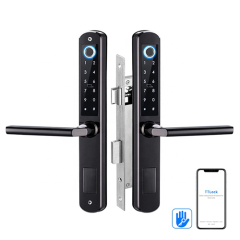 FL-3D double sided fingerprint Bridge aluminum digital door lock