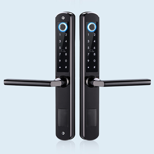FL-3D double sided fingerprint Bridge aluminum digital door lock