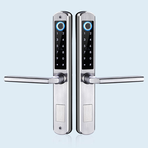 FL-3D double sided fingerprint Bridge aluminum digital door lock
