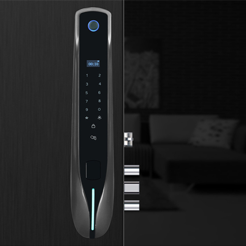 D6 Tuya smart phone app digital door lock with camera and doorbell