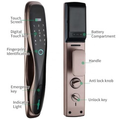 D4 Tuya smart phone app digital door lock without doorbell