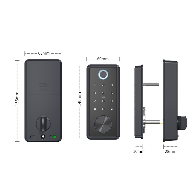 Fingerprint Padlock with APP control Anti-lost Gun Lock Smart Door Lock