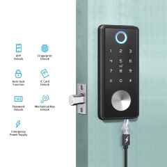 Fingerprint Padlock with APP control Anti-lost Gun Lock Smart Door Lock