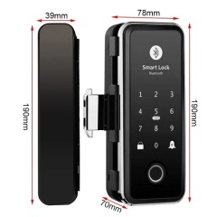 Finger Print Sliding Door Locks Digital For Wooden Doors Aluminium Fingerprint Smart Sliding Door Lock Forr Home