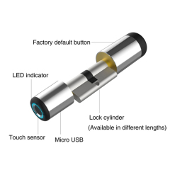Zinc alloy Electronic Fingerprint BLE Door Lock Digital Smart Auto Door Lock Easy Installation
