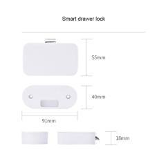 Tuya app smart cabinet lock hidden drawer safety kids baby cabinet lock