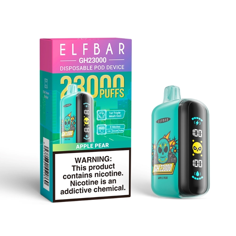 Elf Bar GH23000 Apple Pear Vape - Rechargeable, 50mg Nicotine, 23000 Puffs