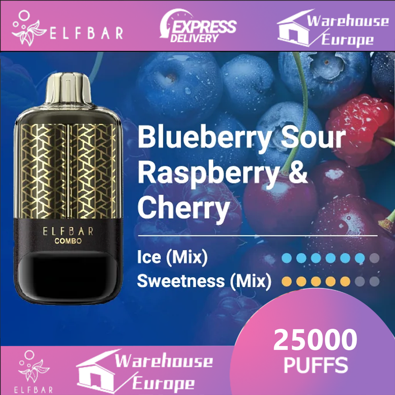 Blueberry Sour Raspberry & Cherry Elf bar Combo