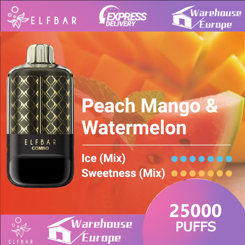 Peach Mango & Watermelon Elf bar Combo