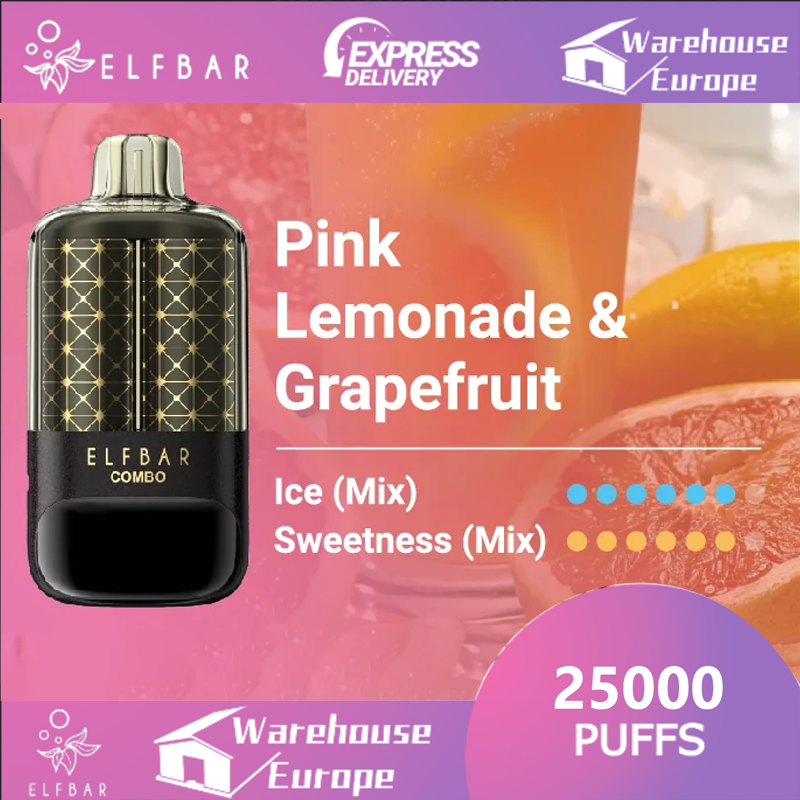 Pink Lemonade & Grapefruit Flavor Elfbar Combo 25000