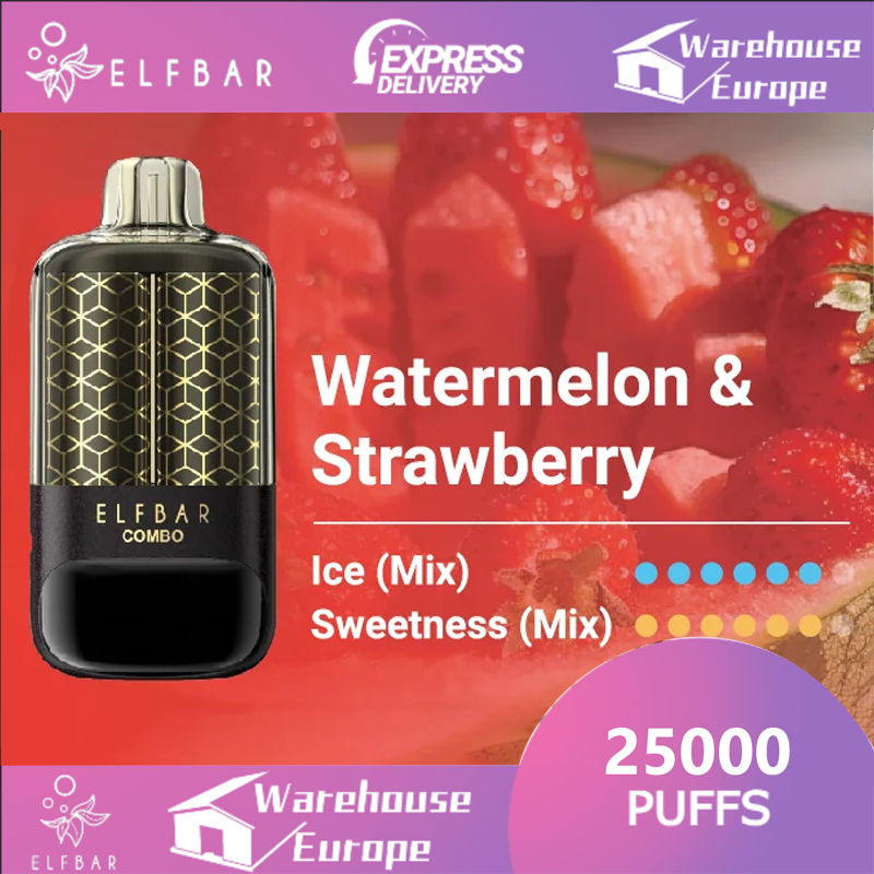 Watermelon & Strawberry Flavor Elfbar Combo 25000