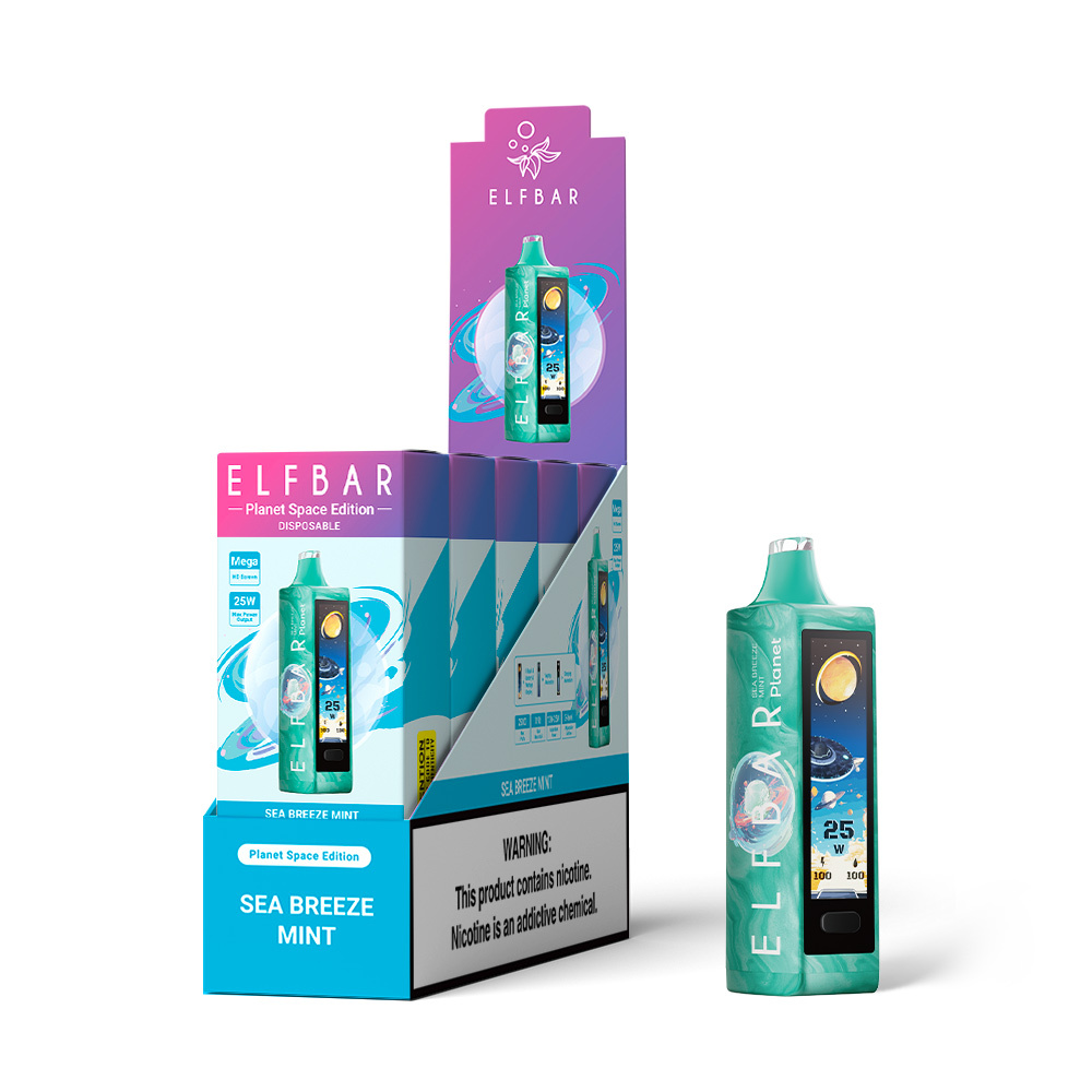 Sea Breeze Mint Flavor ELFBAR Planet 25000