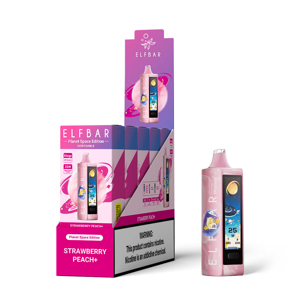 Strawberry Peach+ Flavor ELFBAR Planet 25000