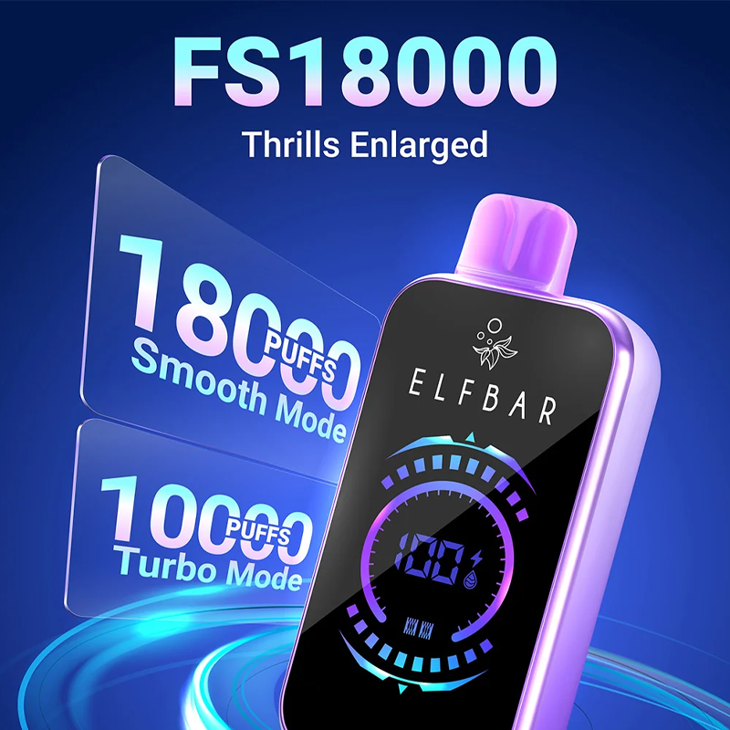 Cranberry ELF BAR FS18000 Vape 800mAh 5% Nic