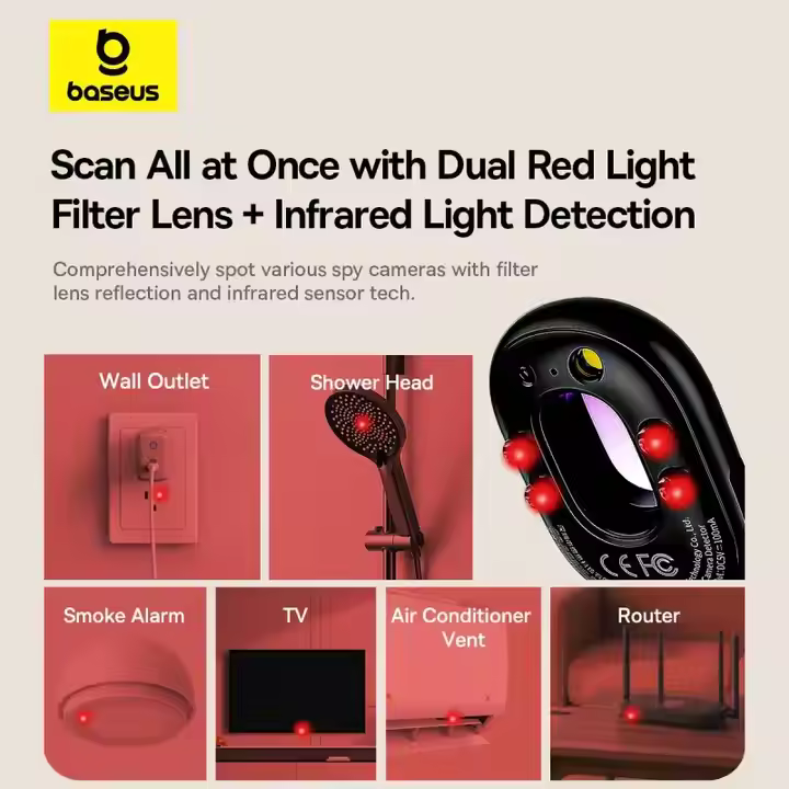 Baseus Intellint Hanging Security Alarm Detector New Accessory for Hidden Camera Protectio
