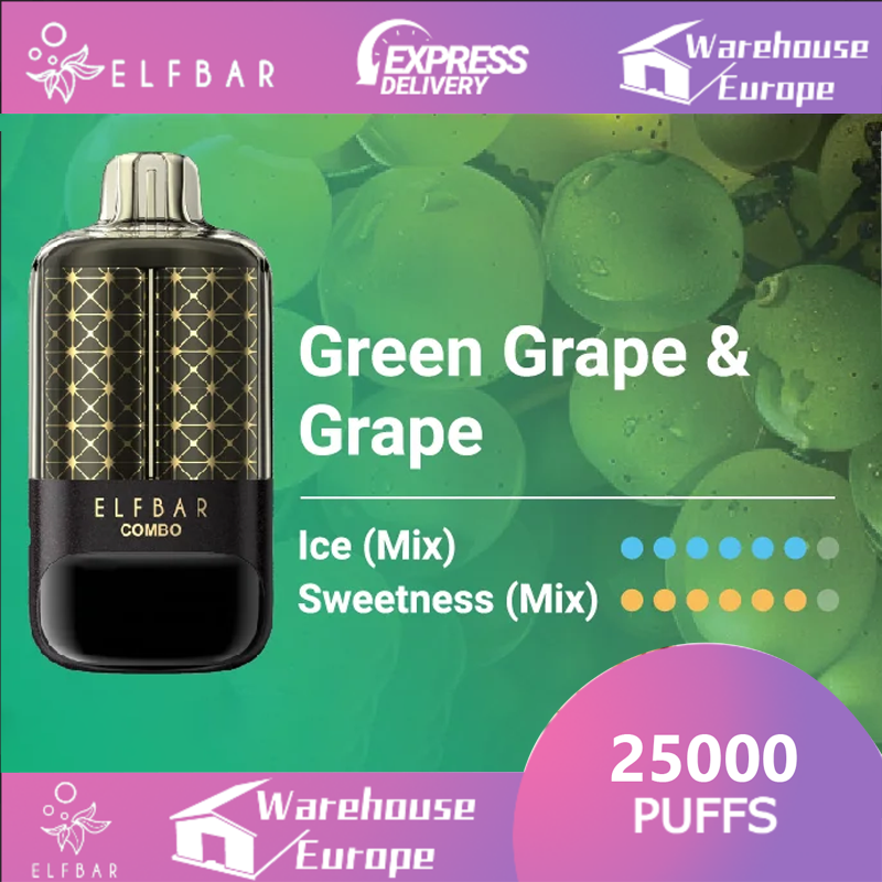 Green Grape & Grape Elf bar Combo