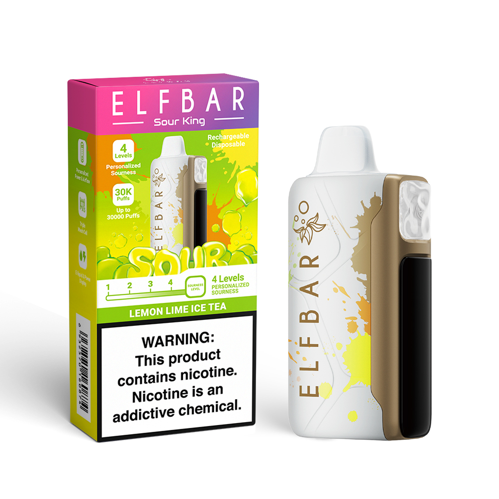 Buy Elfbar Sour King: 30,000 Puffs | 4 Sourness Levels