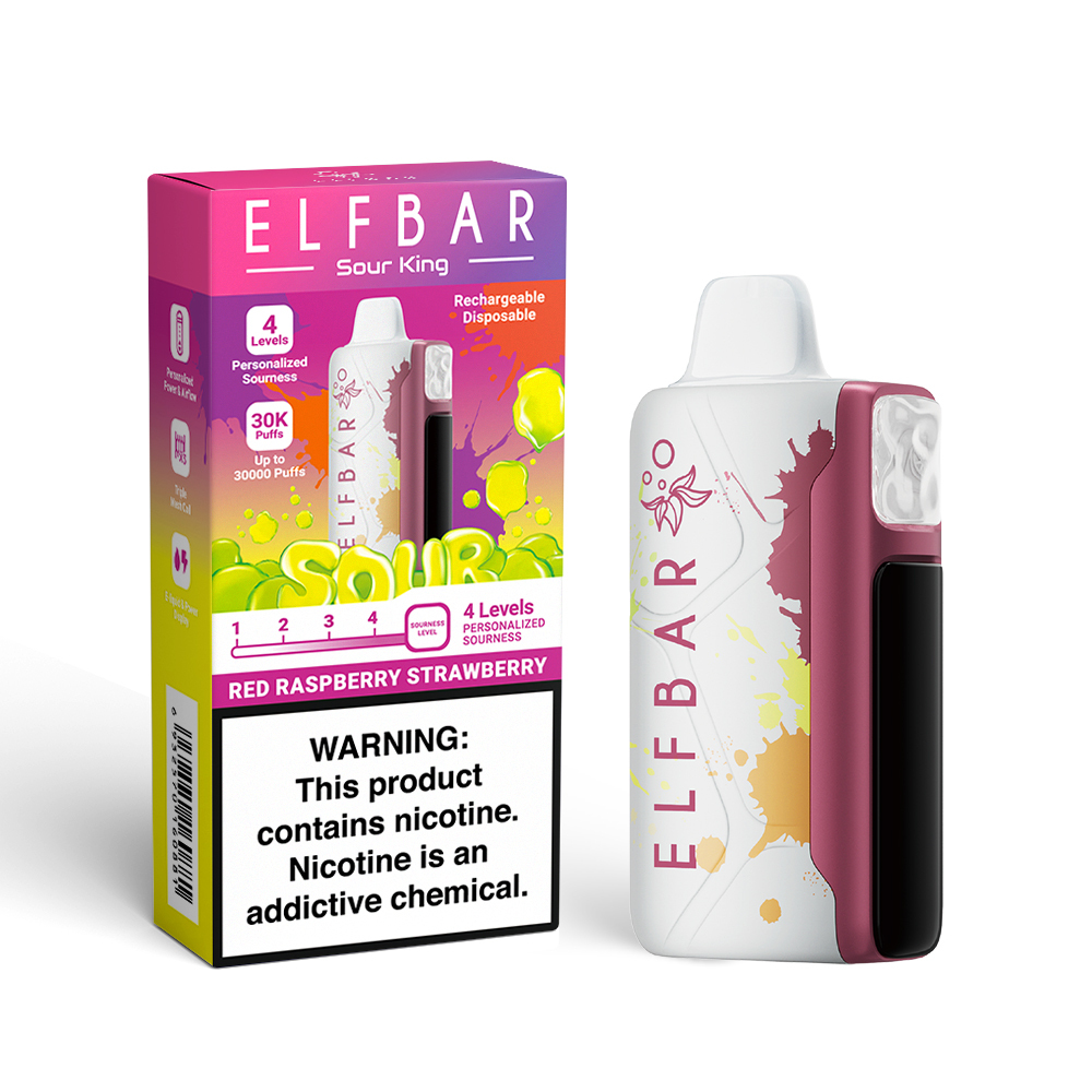 Buy Elfbar Sour King: 30,000 Puffs | 4 Sourness Levels