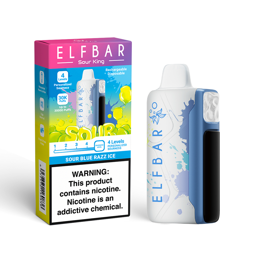 Buy Elfbar Sour King: 30,000 Puffs | 4 Sourness Levels