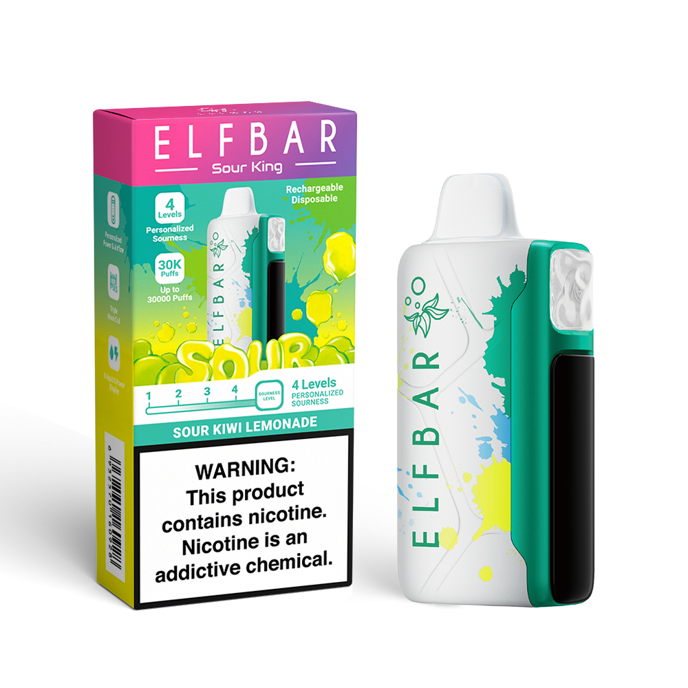 Buy Elfbar Sour King: 30,000 Puffs | 4 Sourness Levels