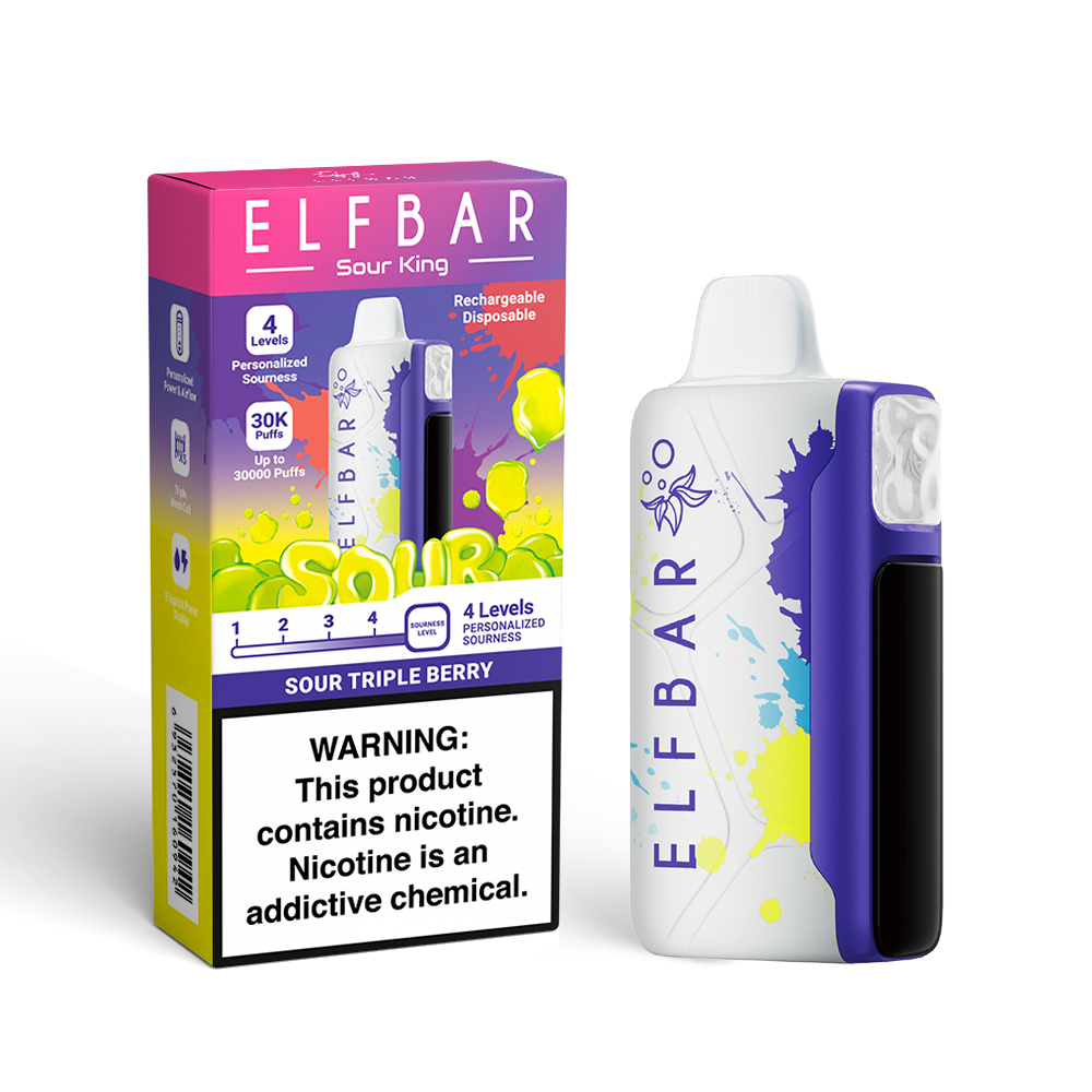 Buy Elfbar Sour King: 30,000 Puffs | 4 Sourness Levels