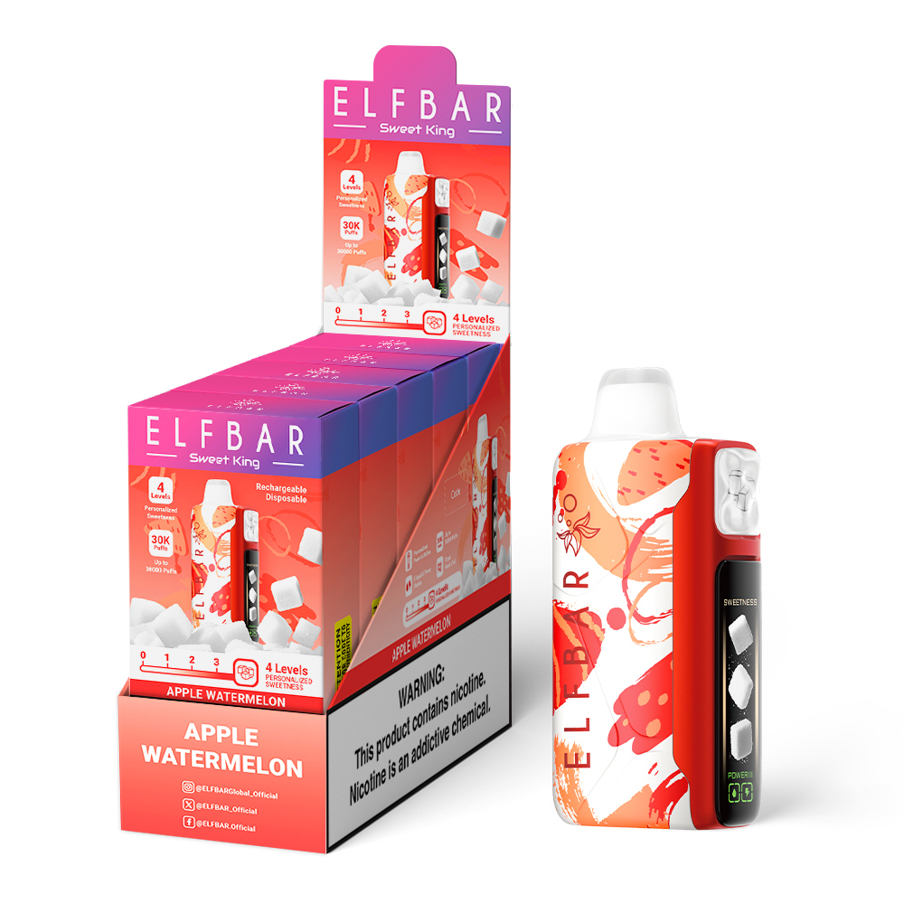 Apple Watermelon flavour | Elfbar Sweet King 30000
