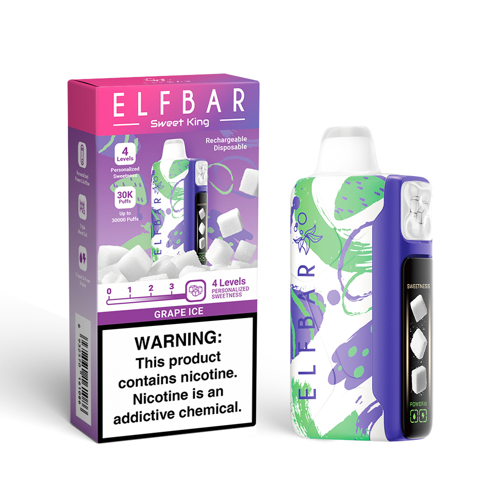 Grape Ice Elfbar Sweet King 30000 Puffs | 4 Sweetness Modes