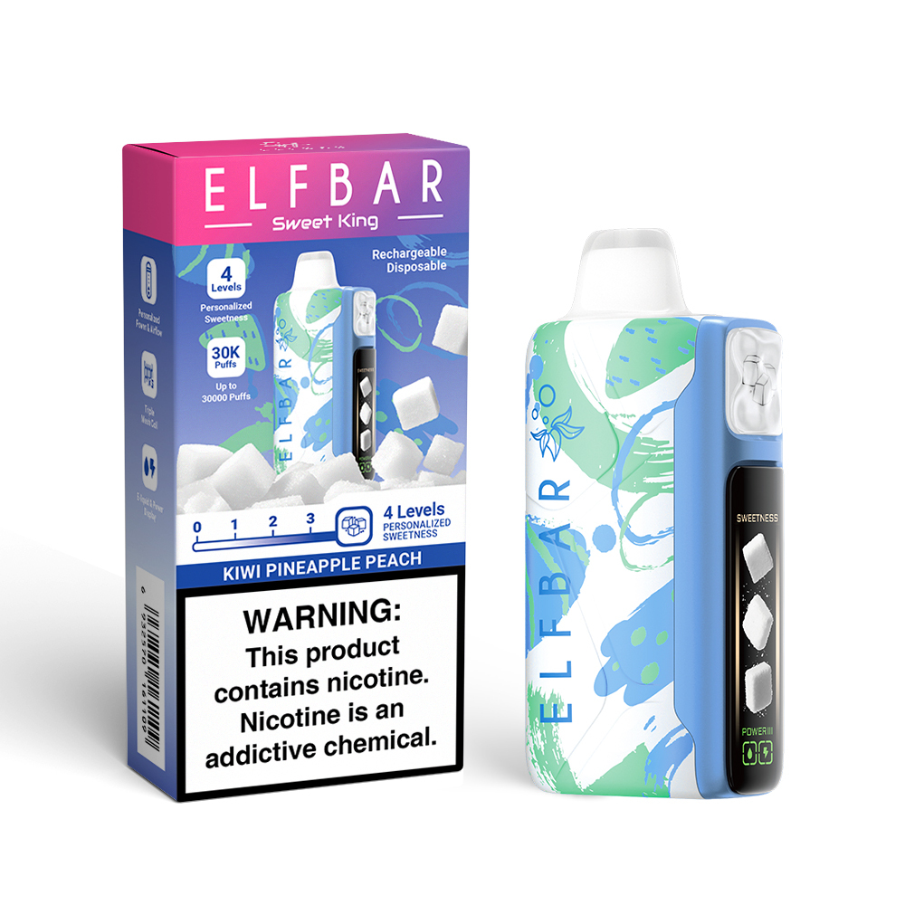 Kiwi Pineapple Peach Elfbar Sweet King 30000 Puffs | 4 Sweetness Modes